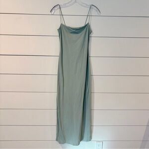 🌟2 for $10 Lillusory Women’s Soft Blue Green Elegant Slip Maxi Dress Timeless S